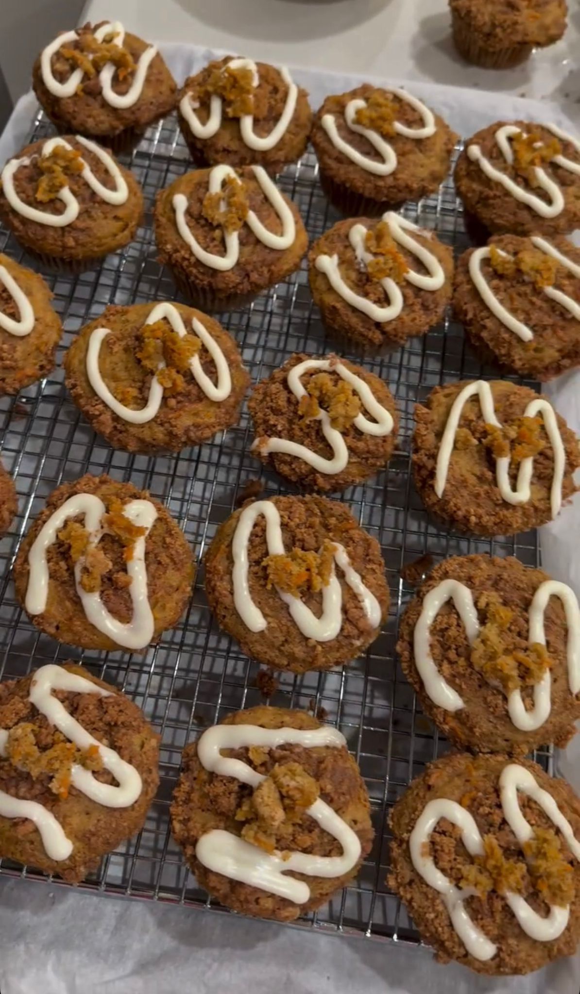 Gluten-Free Carrot Cake Muffins — fresh-baked by Lay's Kitchen, Pittsburgh PA