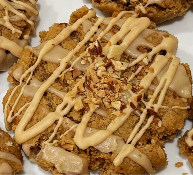 PB Almond Crunch Cookies β fresh-baked by Lay's Kitchen, Pittsburgh PA